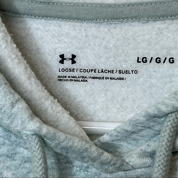 Under Armour Hoodie Sweatshirt Womens Large Gray - Picture 5 of 8